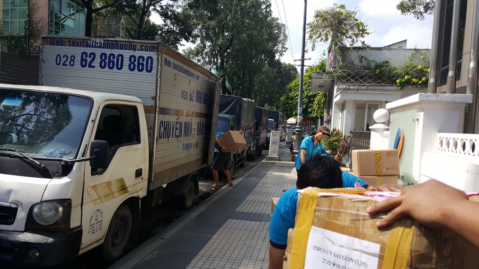Xe tải dịch vụ chuyển nhà trọn gói TPHCM tại Thành Phương