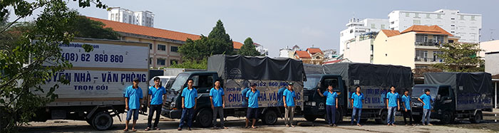 Xe tải cung cấp dịch vụ chuyển văn phòng trọn gói giá rẻ TPHCM 